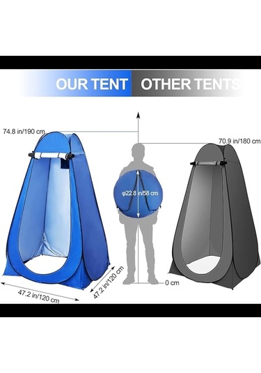 Otomatik Kamp Giyinme Çadır Çok Renkli