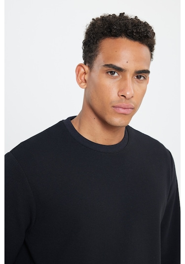 Ac&Co / Altınyıldız Classics Erkek Sıyah 2 İplik Sıcak Tutan Standart Fit Normal Kesim Bisiklet Yaka Sweatshirt Sıyah Siyah Ac&Co / Altınyıldız Classics Erkek Sıyah 2 İplik Sıcak Tutan Standart Fit Normal Kesim Bisiklet Yaka Sweatshirt Sıyah Siyah