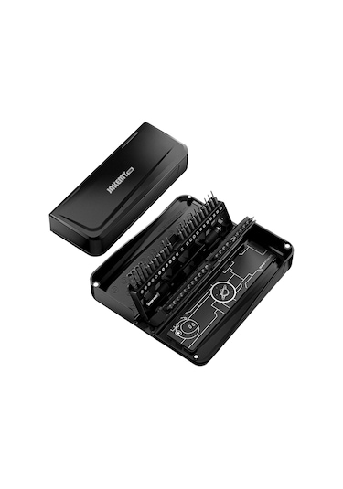 Wezone Jm-8180 47 Parça Cırcırlı Tornavida Seti - Telefon Tamiri Ve Parça Çıkartma Araçları, Krom Vanadyum Çelik, Plastik Kutulu Siyah