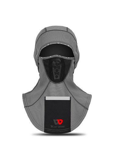 Geeksen Kışlık Poliester Islaklıklı Kolluk - 360 Isı Sağlama, Yansıtıcı Şerit, Kask Uyumlu, Unisex Gri Gri