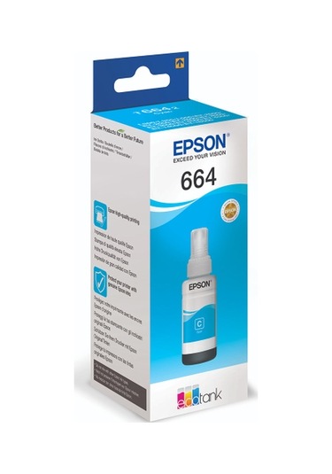 Epson C13T66424A (T664) Mavi Mürekkep 70Ml