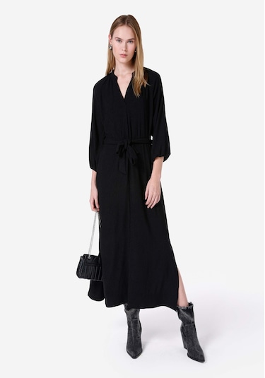 Colins Regular Fit Kadın Siyah Uzun Kol Elbise Cl1067303 Q1.v1 Blk Siyah Colins Regular Fit Kadın Siyah Uzun Kol Elbise Cl1067303 Q1.v1 Blk Siyah