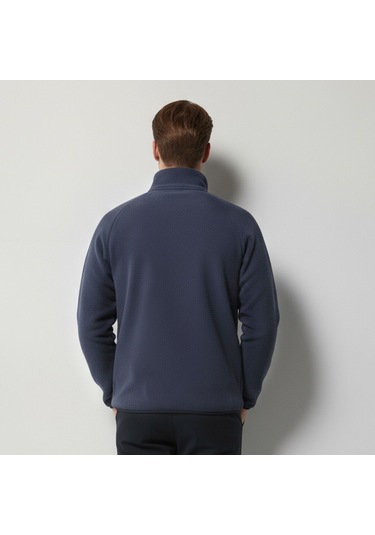 Erkek Sonbahar/kış Kalın Polar Ceket Hırka/rüzgarlık Astarı Siyah