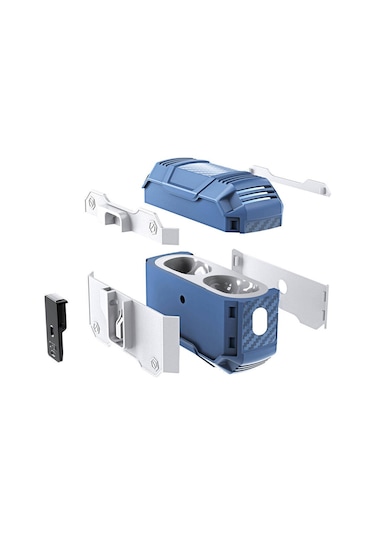 Noktaks Airpods 3. Nesil Uyumlu Kılıf Airbag 35 Darbelere Karşı Dayanıklı Düğmeli Kılıf Mavi