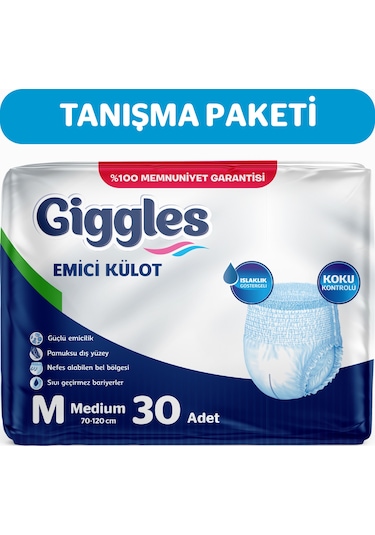 Giggles Emici Külot Yetişkin Hasta Bezi M 30’lu