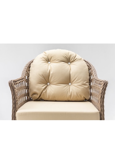 Focus Çay Seti Bahçe ve Balkon Mobilyası Takımı (2+1+1+Sehpa)-Kahve Kahverengi