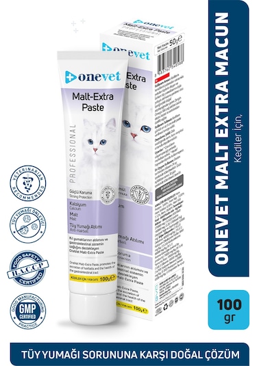 Onevet Malt Extra Paste Tüy Yumağı Önleyici Kedi Maltı 100 Gr