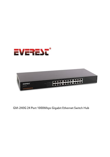 Everest Gm 240G 24 Port 1000Mbps Gigabit Ethernet Switch Hub
