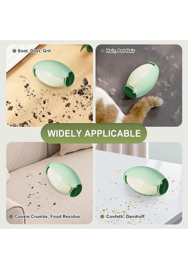 Maiyame Yıkama Üzerine Yeniden Kullanılabilir Yeşil Saksı Şekilli Saç Ve Toka Temizleyici - Ergonomik Tutuş, Büyük Tutma Alanı İle Verimli Temizlik Yeşil