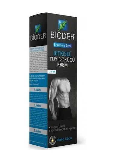 Bioder Erkekler İçin Tüy Dökücü Krem 100 Ml