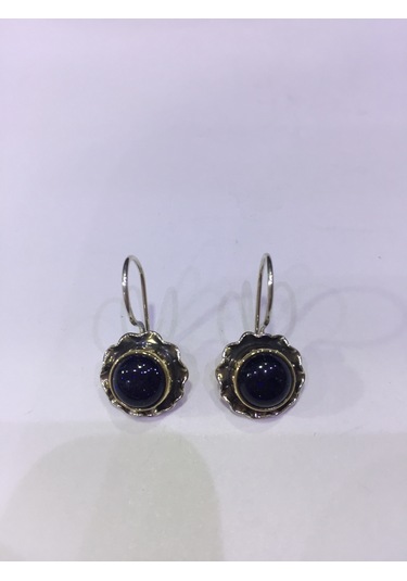 Yıldız Taşı Gümüş Küpe Doğal Taş 925 Ayar