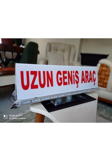 Uzun Ve Geniş Araç Tabelası (Tepe Lambası)(Led Çakarlı 12 V)