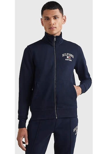 Tommy Hilfiger Tommy Hılfıger Erkek Sweatshırt Mw0mw28172-dw5 Lacivert