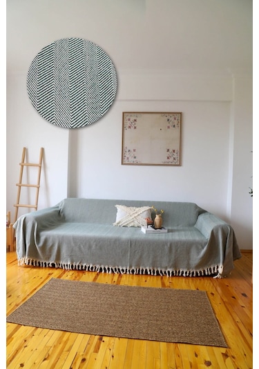 Kolları Örten Yeşil Battal Boy Koltuk, Çekyat Örtüsü 180x300 Cm Yeşil