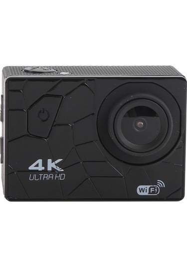 Motorsiklet,kurye İçin Aksiyon Kamerası 2 İnç Hd Ekran Suya Karşı Dayanıklı 170 Derece Geniç Açılı Siyah