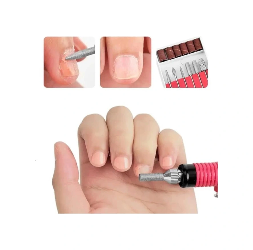 Sunup Sn-27091 Hız Ayarlı Tırnak Freze Törpü Manikür Pedikür Seti 6 Başlıklı Elektrikli Ac220v Çok Renkli