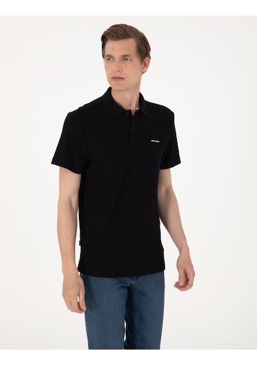 Pierre Cardin Erkek Siyah Tişört 50309946-vr046 Siyah