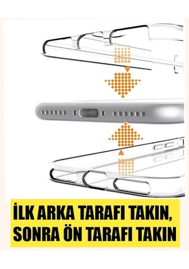 Prolysus iPhone Uyumlu 11 Pro Max Uyumlu 360 Derece Kılıf Full Tam Koruma Ön Arka Şeffaf Kılıf