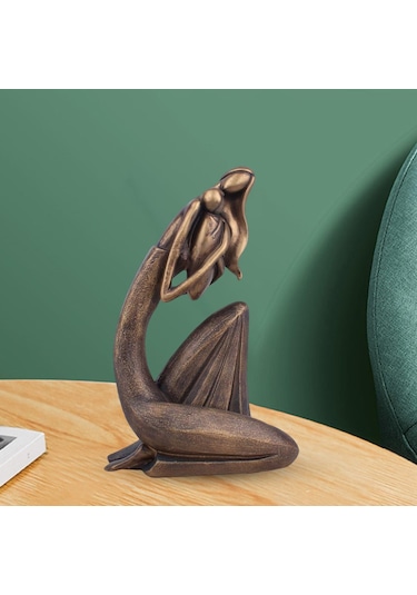 Suntek Reçine Anne Ve Çocuk Heykeli Ev Heykelcik Anne Holding