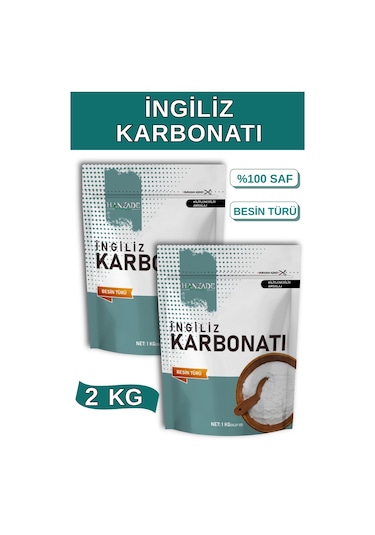 Hanzade Bitkisel İngiliz Karbonatı 2 x 1 KG