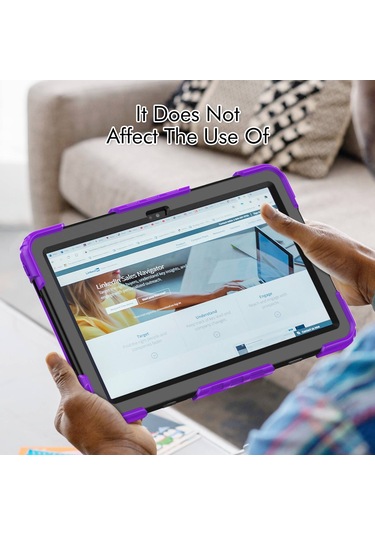 Butu Lenovo Uyumlu Tab M10 Plus 3. Nesil / Xiaoxin Pad 2022 10.6 İnç 125fu / 128fu Sili Koruyucu Kılıf Omuz Tablet Kılıfı 47664559