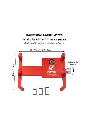 Ximistore9 Bisiklet, Motosiklet İçin 360 Dönebilen Hafif Alüminyum Telefon Tutucu - Z83 Siyah