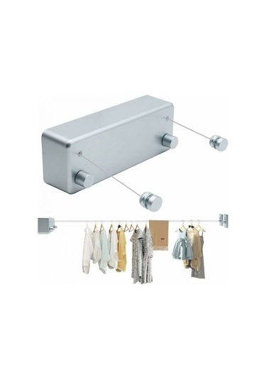 İç Ve Dış Mekan Kullanımı İçin 4,2 M Geri Çekilebilir Çamaşır İpi, Banyo İçin Taşınabilir Duvara Monte Edilebilir Diğer