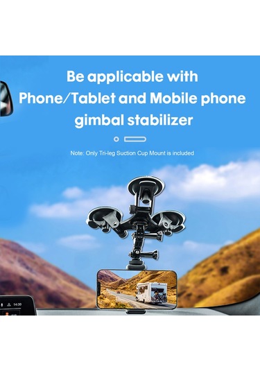 Vantuz Telefon Bağlantısı Spor Kamera Adaptörü İle Siyah