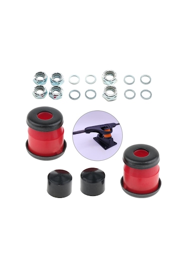 Homyl Kaykay Kamyon Burçları Kiti Kupası Şok Kırmızı-11-mm Kırmızı Çok Renkli