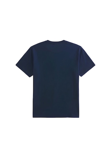 Genius Store Erkek Siyah Tişört %100 Pamuk Süprem Basic Tişört Bisiklet Yaka Nakışlı T-shirt Erkek-nakışlı Lacivert