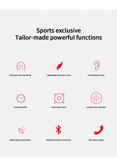 Tenfowee Beyaz Kolluklu Bt 5.0 Kulaklık - Stereo, Gürültü Engelleme, Spor Uyumlu, 5 Saat Muharrem Süresi