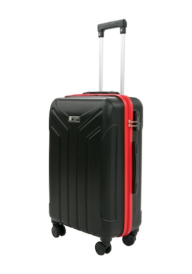 Cotpoly Home Petra Lüx Abs Kabin Boy Valiz 55 Cm Kırmızı - Siyah