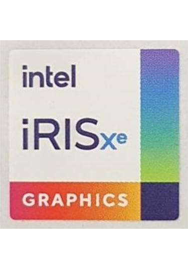 OEM intel iRISxe GRAPHICS Yeni Nesil Sticker Etiket D129