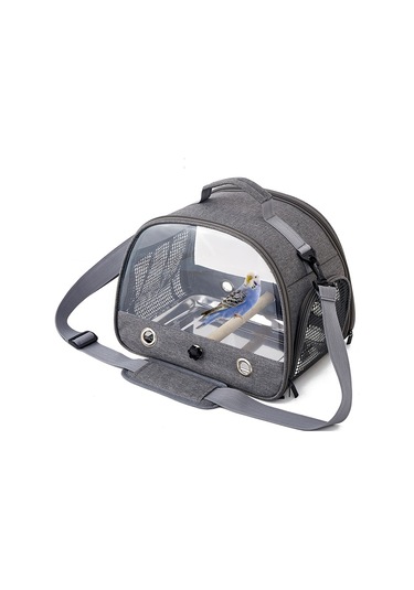 Kuş Taşıyıcı Taşınabilir Katlanır Oxford Kumaş Kuş Uu0169 Gri