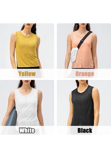 Geeroyoo Kadınlar İçin Nefes Alabilen Spor Yeleği, Kolay Hareket İmkanı, Beyaz Renk, Xs Beden Beyaz