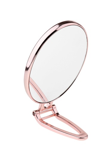 Dolıty Seyahat Için Katlanır El Çift Taraflı Ayna Masa Pembe Pembe