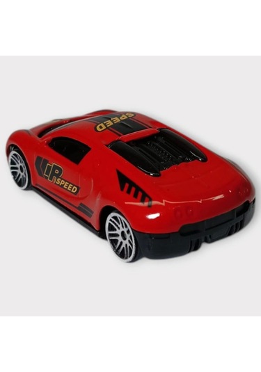 Metal Mini Arabalar 8 Cm - Kırmızı - 4 Lisinya