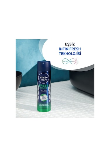 Nıvea Men Fresh Sensation Spray 150 Ml X 5 Adet