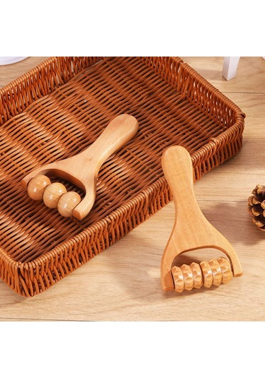 Ahşap Masaj Silindiri Tetik Nokta Silindiri Ağrıyan Kaslar Vücut Masaj Aleti Yüz Boyun Ayaklar Baldır Bacaklar Kollar Doku Rahatlaması Çok Renkli