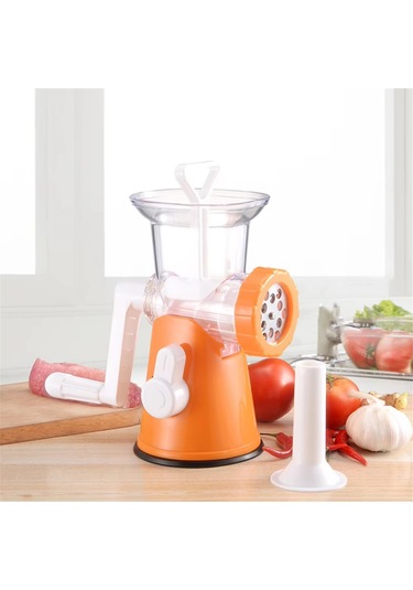 Manuel Et Kıyma Makinesi Paslanmaz Çelik, Et Kıyma Makinesi Turuncu