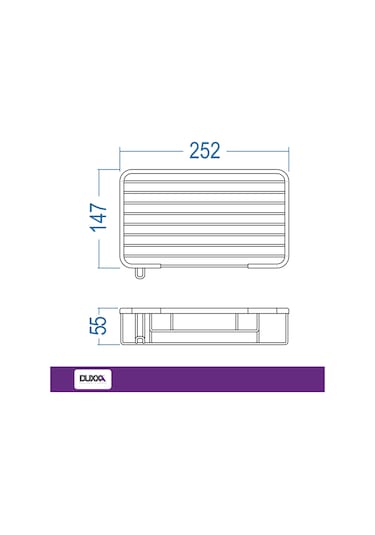 Plaza 25x15 Şampuanlık-1 Kat Mat Siyah A.595.ms
