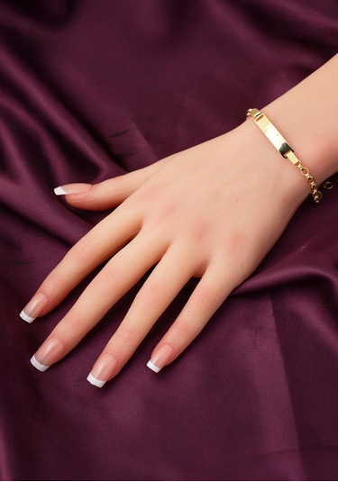 Bilezikci Halkalı 14 Ayar Altın Çocuk Bilekliği Sarı Altın