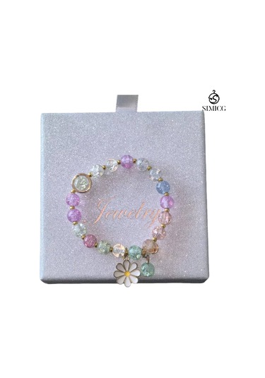 Papatya Kristal Dua Bileziği Pembe