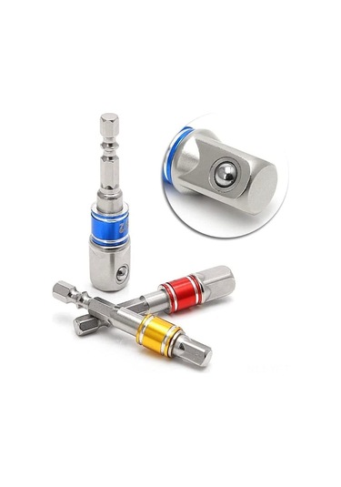 Yifomall Çelik Mıknatıslı 3'lü Adaptör Seti - 1/4", 3/8", 1/2" - Çift Oluklu - Otomobil Ve Ev Tamiri İçin