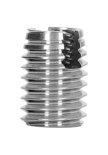 20pcs Yuvalı Dişli Ekler 302 Paslanmaz Çelik Kendi Kendine Tapma İplik Ekleri M6x1.0 M10x1.5 L14mm