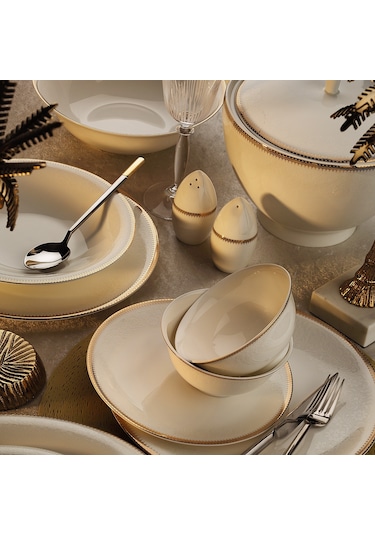Aryıldız Bone Vienna Gold 12 Kişilik 60 Parça Yemek Takımı