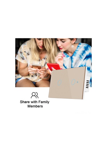 Tenfowee Akıllı Wi-fi Anahtarı: Alexa/google Uyumlu, Ses/app/rf433 Kontrol, Zamanlayıcı, Grup Paylaşımı, 3 Yollu Siyah Çok Renkli