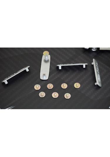 Ford Logo Krom Metal Paspas Vidalı Logo 4 Lü Set