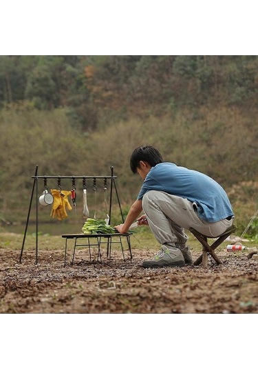 Bloomnest Üçgen Kamp Tabure Kumaş Katlanır Sandalye Balıkçılık Kampçılık Plaj Bahçe Yürüyüş Koltuk A1045 Altın-siyah Altın - Siyah