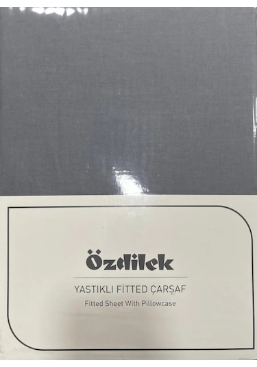 Özdilek Colourist Tek Kişilik Lastikli Çarşaf Takımı 100 200cm Kül Gri Kül Gri